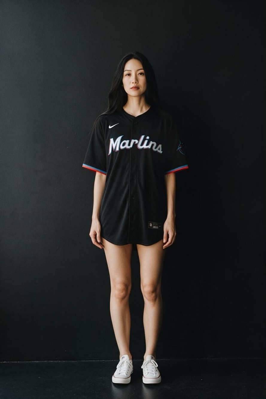 Nike Miami Marlins PATTY 22 Jersey Size S Black MLB